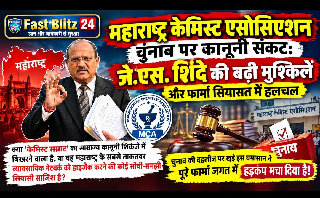 महाराष्ट्र केमिस्ट एसोसिएशन चुनाव पर कानूनी संकट: जे.एस. शिंदे की बढ़ी मुश्किलें और फार्मा सियासत में हलचल